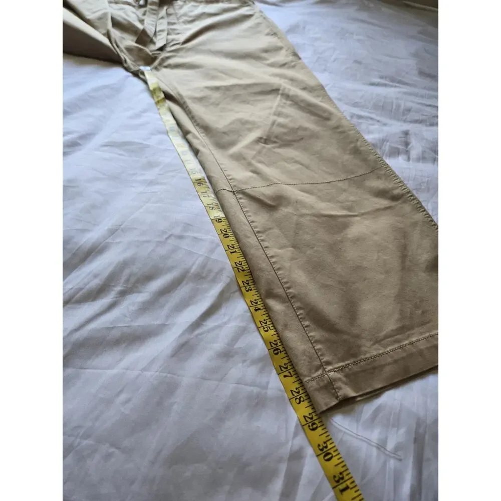 Zara Washed Twill Pants Light Whiskey Old Money Coastal Oversized Quiet Luxury - Picture 10 of 10